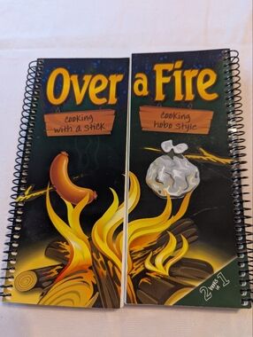 Over A Fire Spiral Book Cooking With A Stick & Cooking Hobo Style 2 Books In One